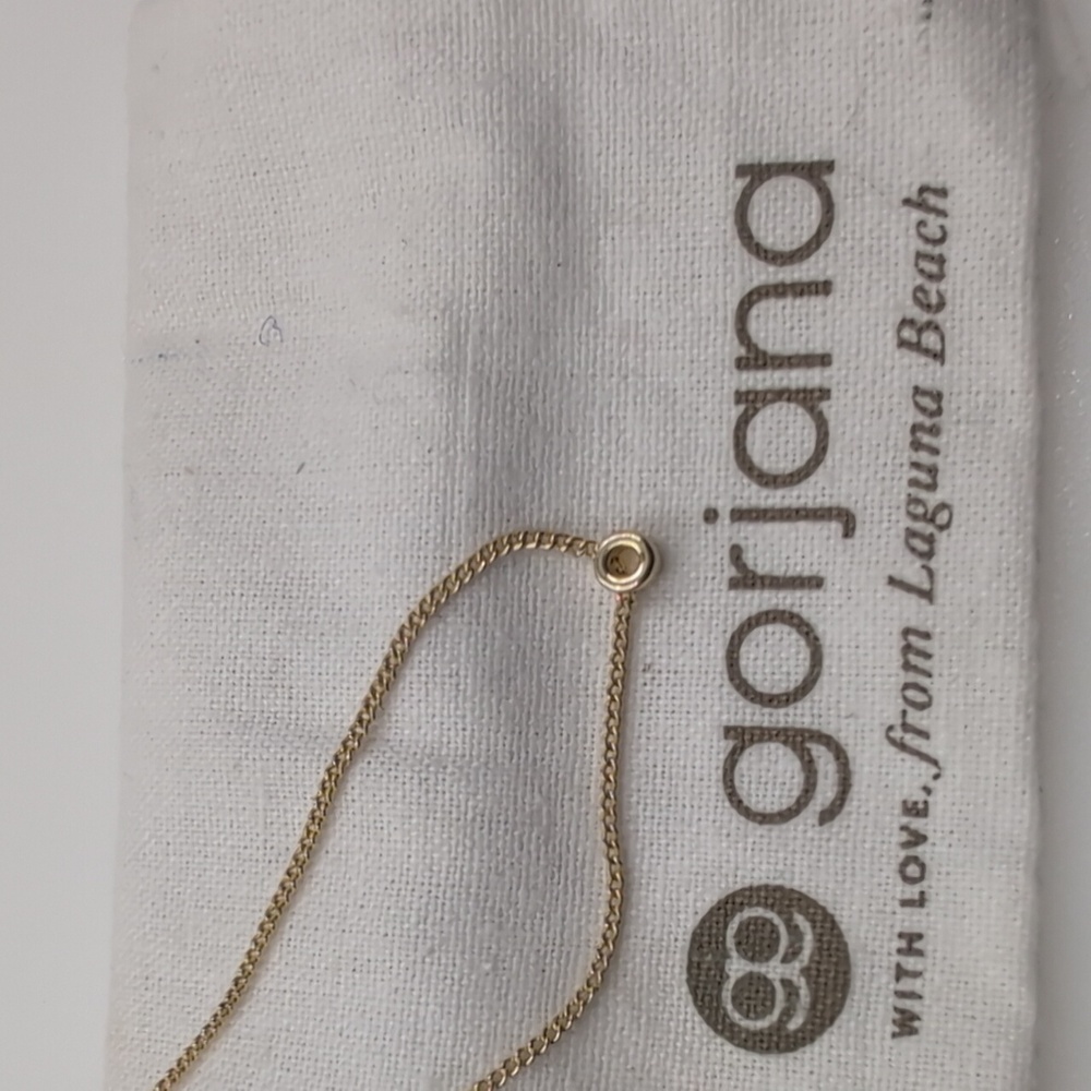 Gorjana Delicate Wilder Initial "O" Goldtone Necklace A9 - Picture 3 of 8